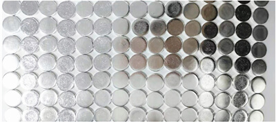 Sentuhan perak adalah komponen konduktif utama