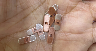 Penghantaran untuk setem yang dibuat oleh jalur tatah perak